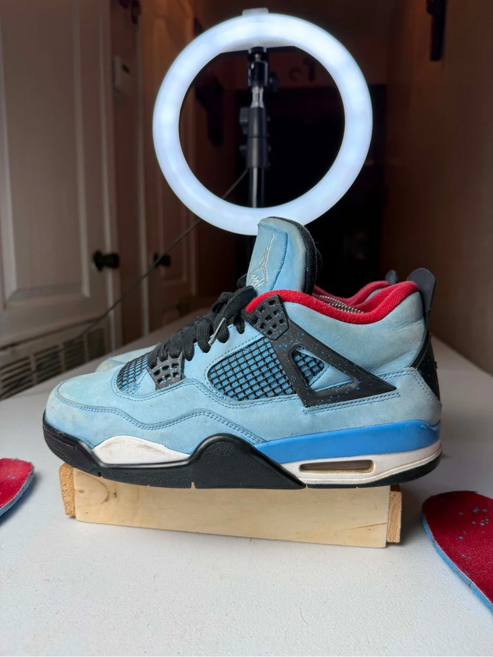 Jordan 4 Retro x Travis Scott Mid Cactus Jack Sz 9 COA CHECKCHECK Authentic BEAT